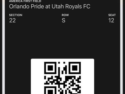 SeatGeek Orlando Pride at Utah Royals FC Ticket - America First Field, Section 22, Row S, Seat 12