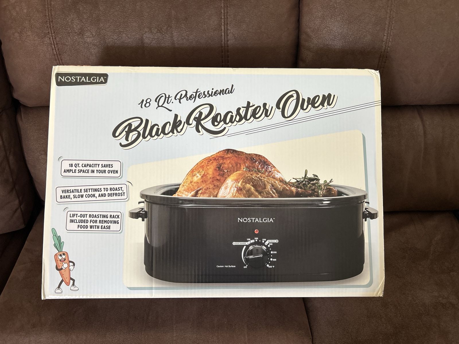 Nostalgia 18 Qt. Professional Black Roaster Oven - New in Box