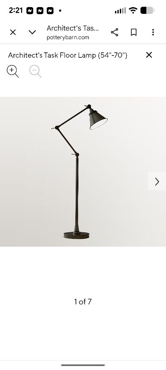 Pottery Barn Architects Task floor lamp