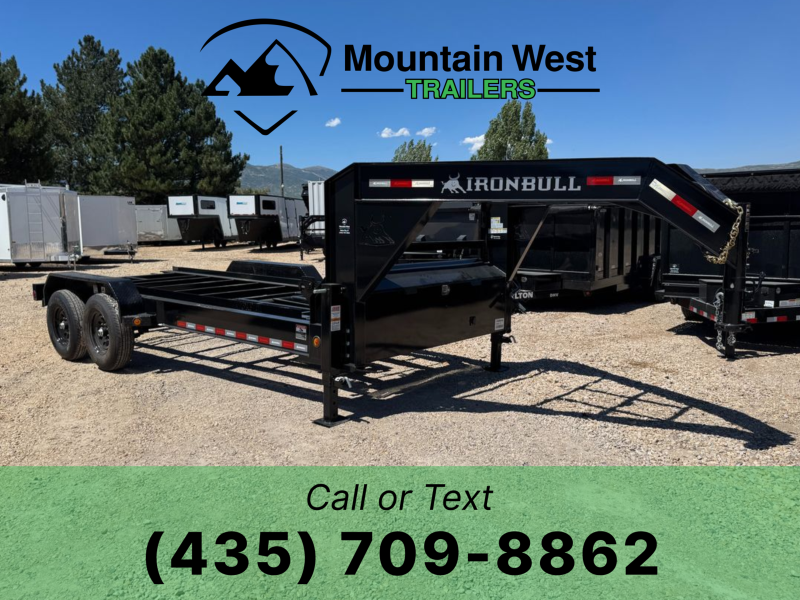 2026 Iron Bull 7X16-14K Black Roll-Off Trailer
