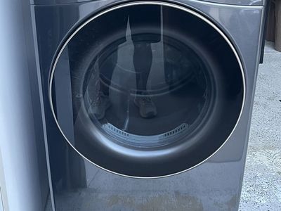 LG ThinQ Front Load Gas Dryer with Steam & TurboSteam - Dark Gray
