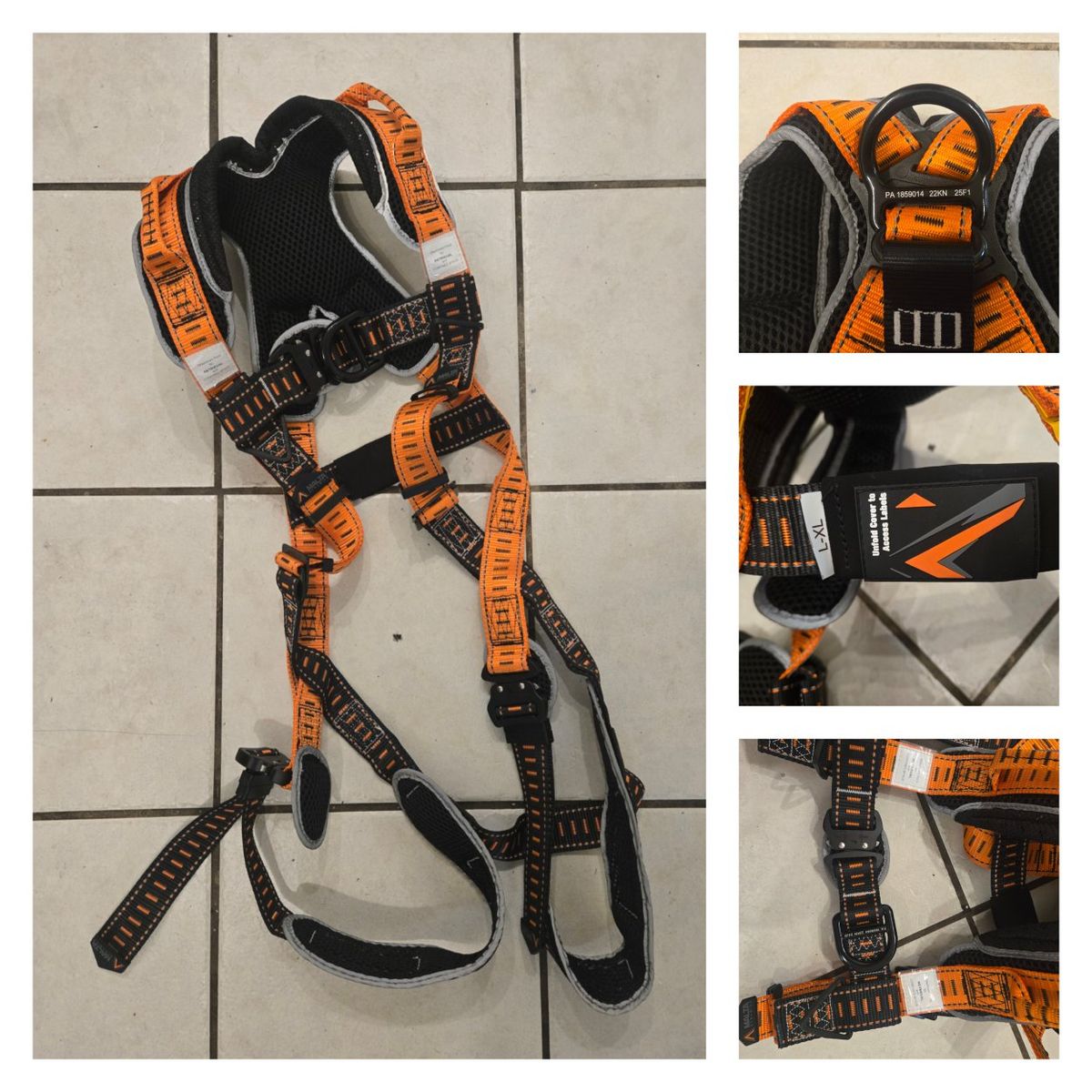 *NWT* High-quality, OSHA Compliant fall protection bundle by Malta Dynamics: Harness, Shock-Absorbing Lanyard, Anchor Strap
