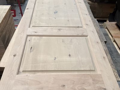 SOLID WOOD 2-PANEL DOOR – 42” × 96” NEW