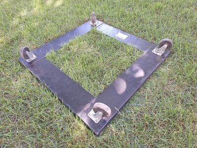 Heavy Duty Metal Furniture Dolly Wheels Rolling Flat 20" Square