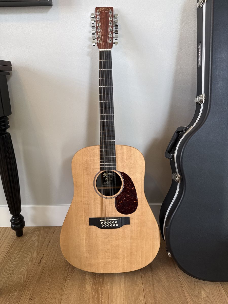 Martin D12X1AE 12-String Acoustic-Electric Guitar with Hard Case - Excellent Condition