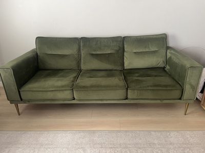 Green Velvet Couch