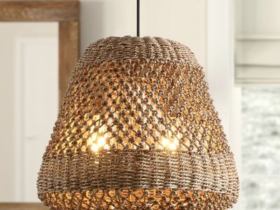 Boho Rattan Pendant Light
