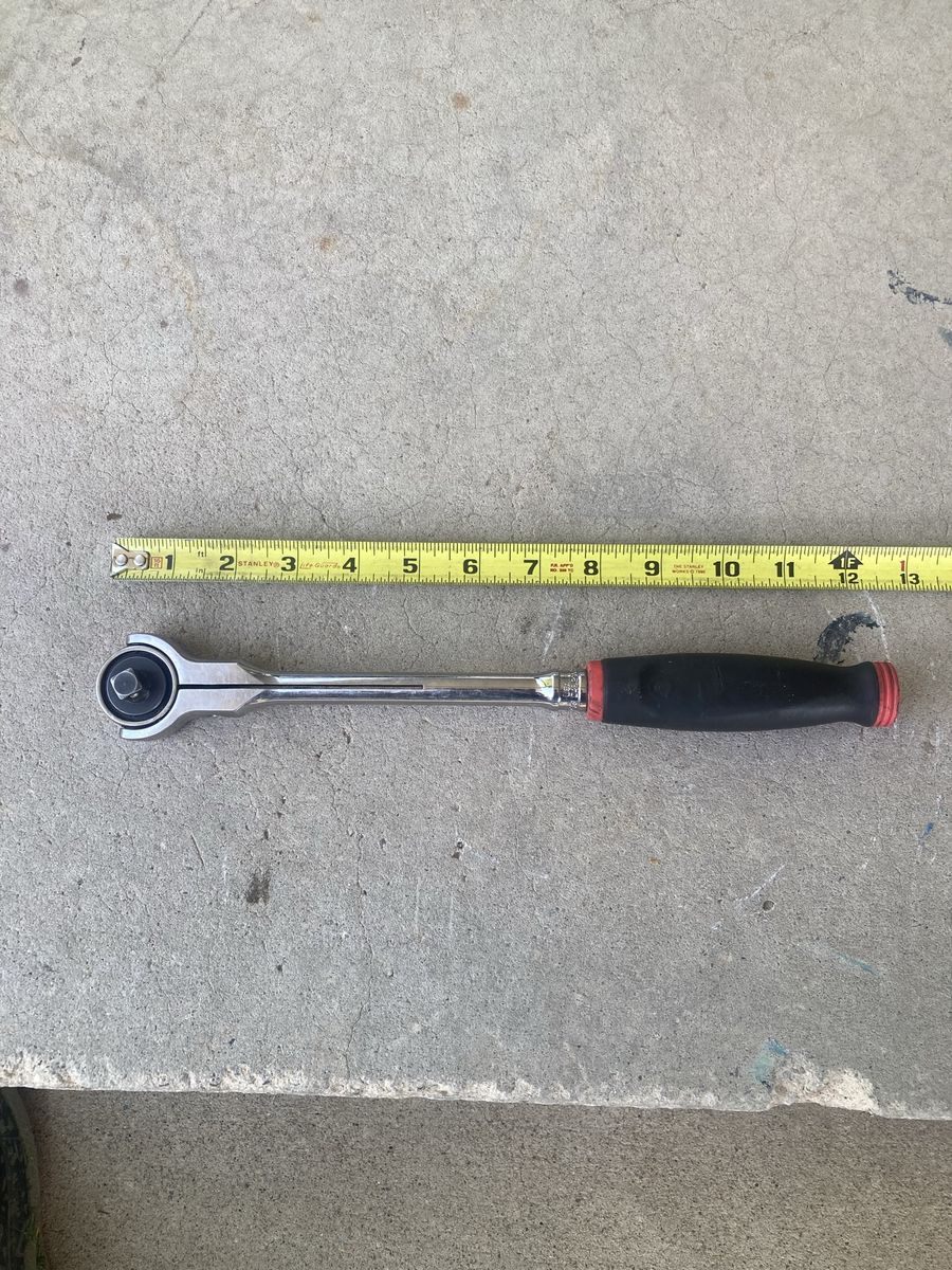 Snap-on 3/8" Drive Flex-Head Swivel Ratchet with Comfort Grip Handle