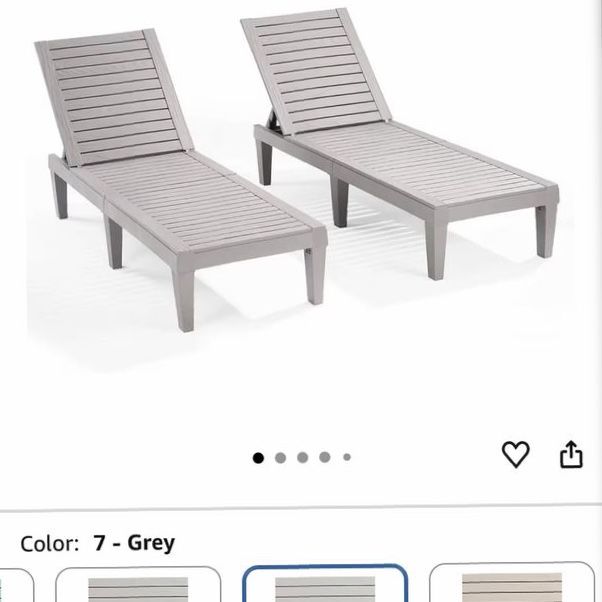 Set of 2 sun chairs