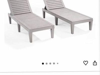 Set of 2 sun chairs