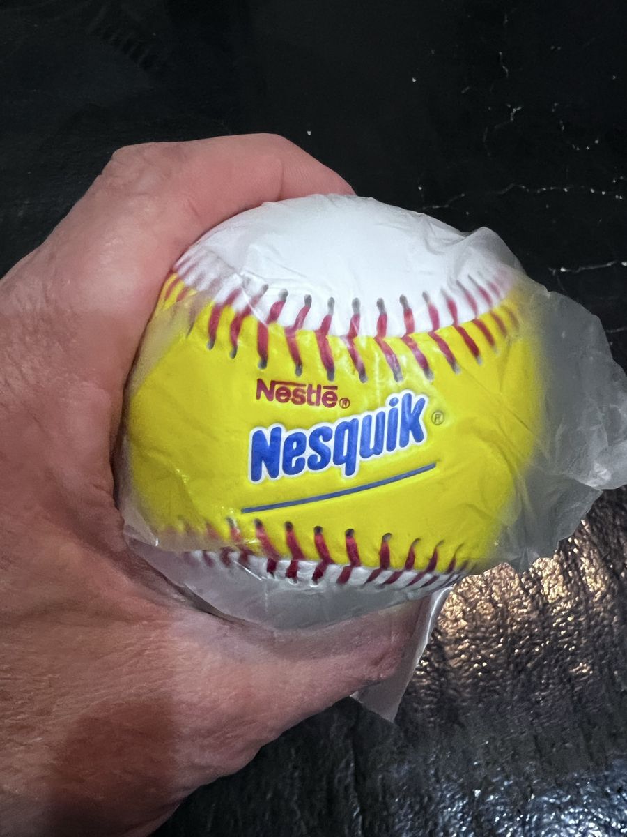 Nestle Nesquik Promotional Yellow baseballs - New in Packaging - Collectible Advertising Item