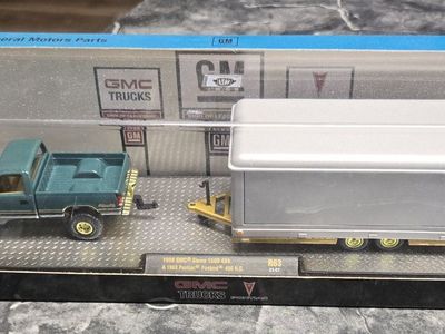 M2 Machines 1998 GMC Sierra 1500 4x4 & 1968 Pontiac Firebird 400 H.O. R63 Diecast Set CHASE