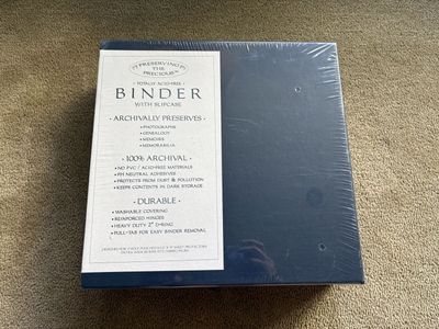 NEW Blue Restoration Source Archival Binder
