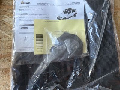 Bestop 52410-11 Sun Bikini Targa Top Black Mesh - NEW - Jeep Wrangler JL 2018+ / Gladiator JT