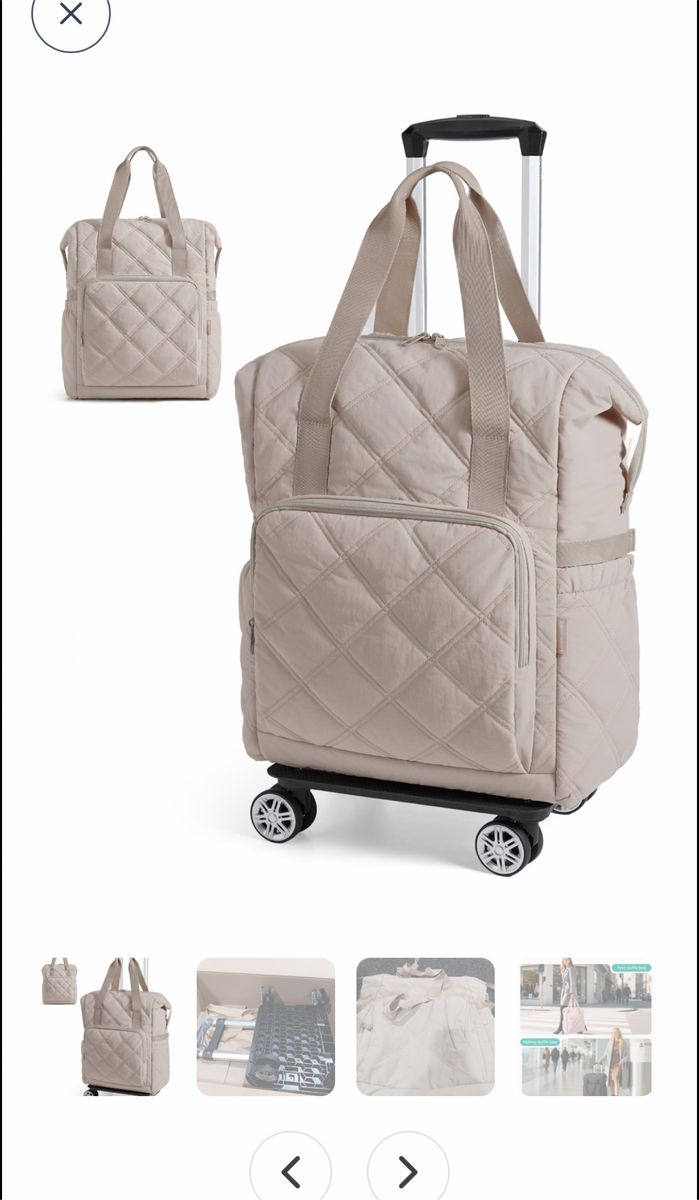 Rolling duffle bag