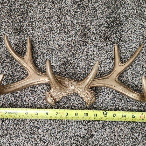 bronze antlers wall decor