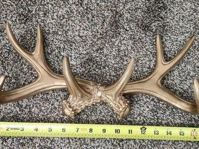 bronze antlers wall decor
