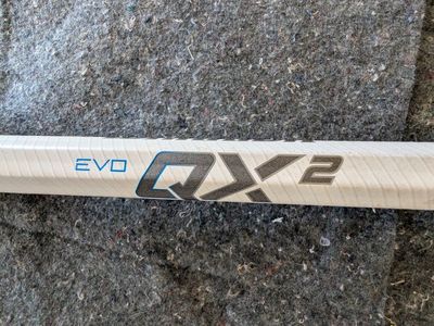 Warrior EVO QX2 Carbon DEF Lacrosse Shaft - White, New with Tags, Original Price $209.99