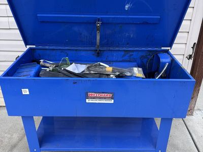 Westward parts washer/with pump