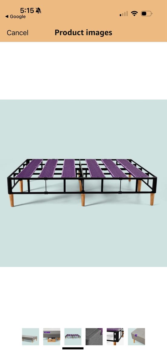 Purple brand Queen mattress platform