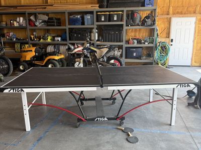 STIGA T60 Table Tennis Table Indoor/Outdoor Ping Pong Foldable - Excellent Condition