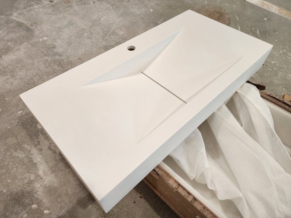 Modern floating sink