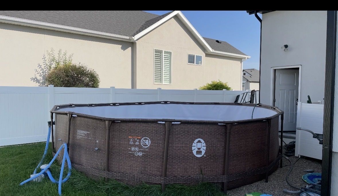 Coleman 48” pool used only 2 months.