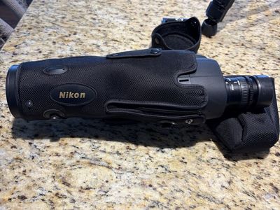 Nikon Prostaff 16-48x65mm Straight Viewing Spotting Scope with Case and tripod.