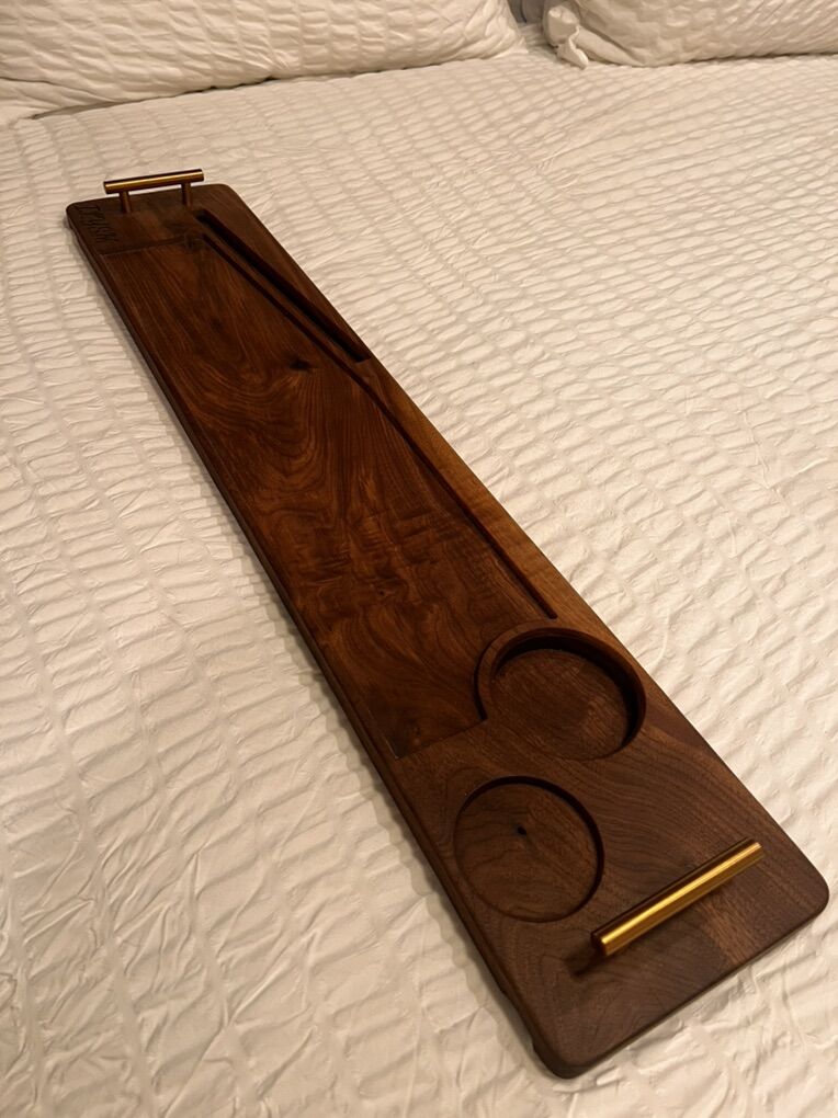 Custom Walnut Bath Tray