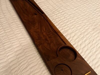 Custom Walnut Bath Tray