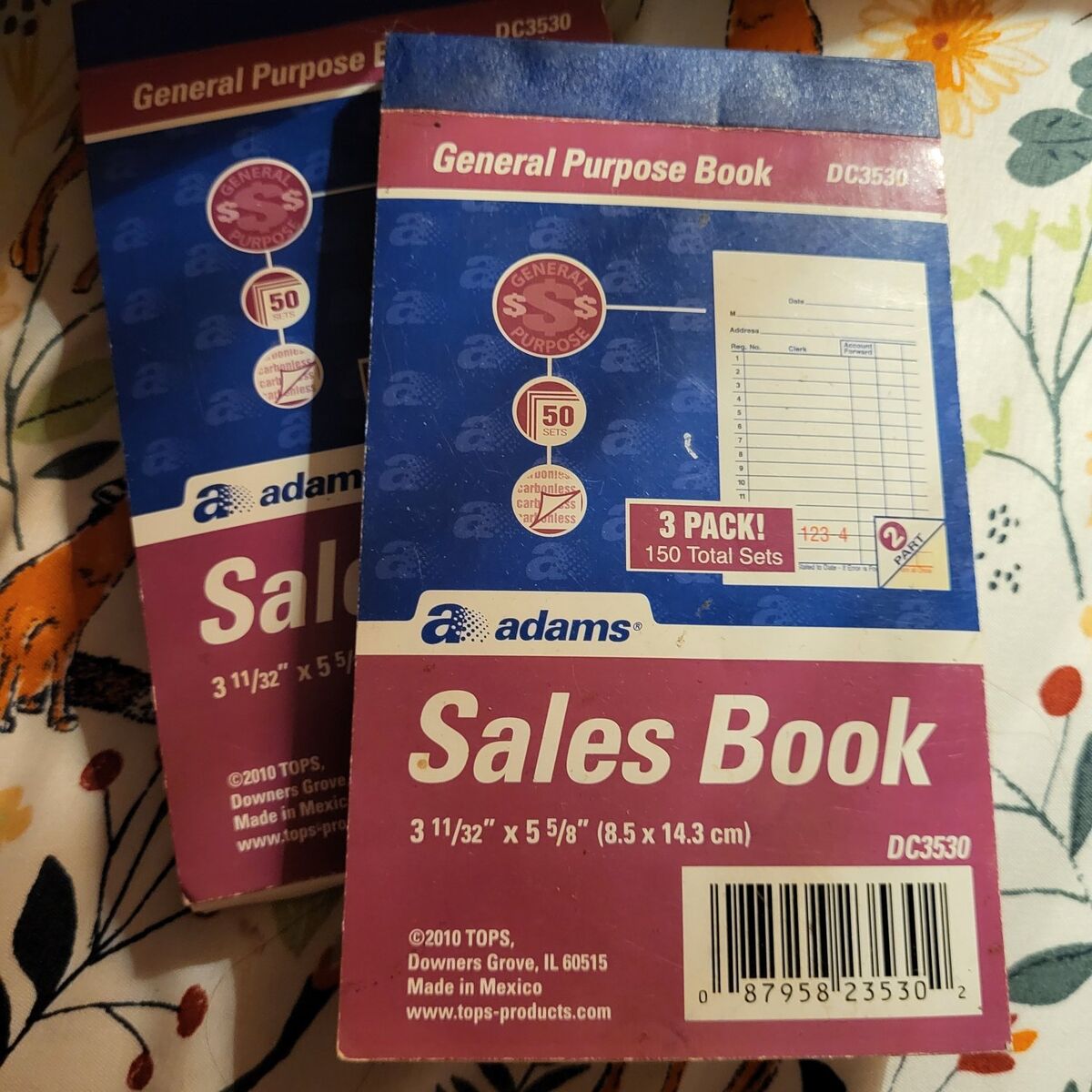 Set of 2 Sales Books