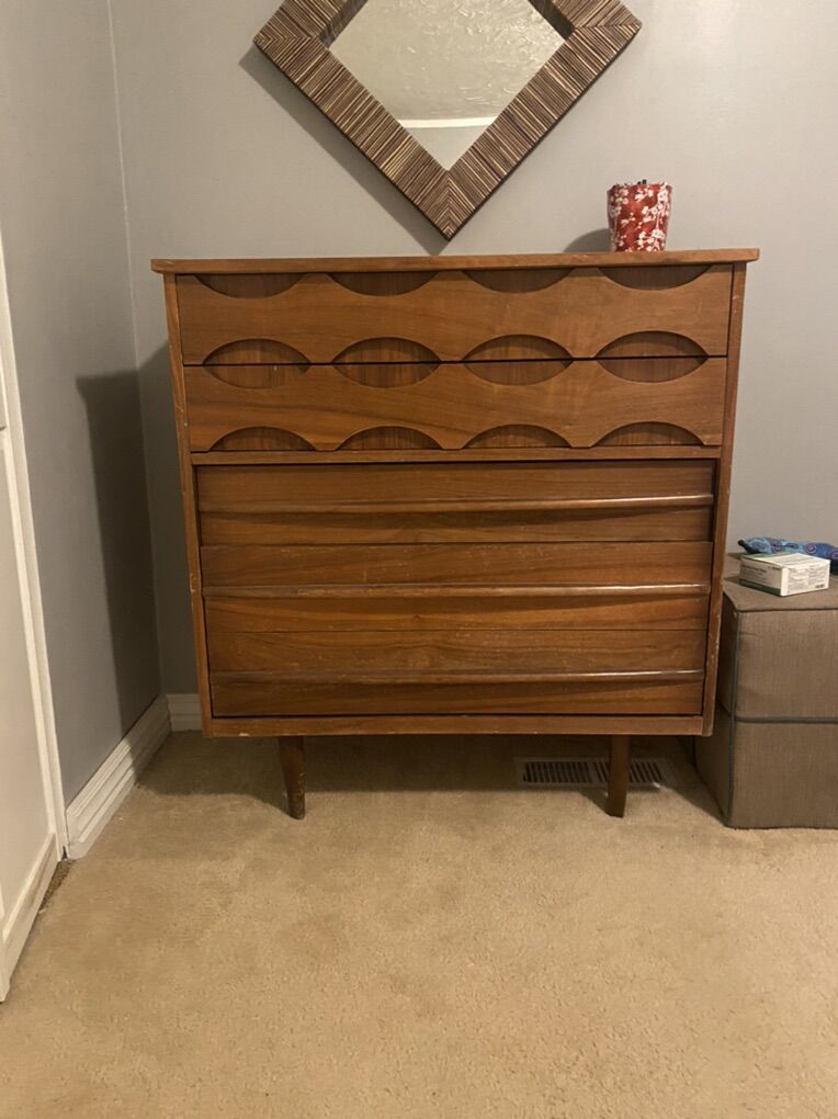 MCM Tallboy Midcentury Dresser