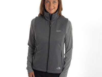 BNWT Audi Collection The North Face Women's soft shell Vest, M, Grey