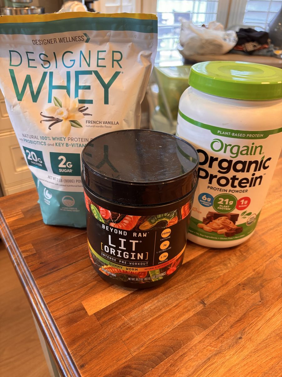 Protein powder and pre-workout energy bundle