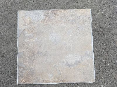 11 square pieces of vinyl flooring $2.00 per square total $22.00 (sticky backing)