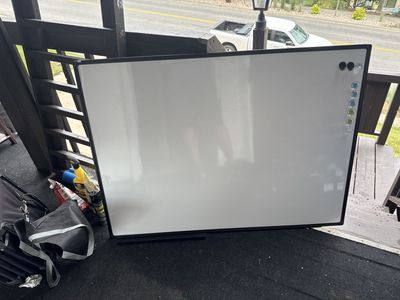 Wall mount magnetic white board