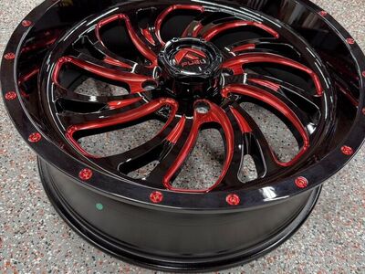 Set of 4 wheels 20x7 Can Am Wheels (4/137) Fuel D642