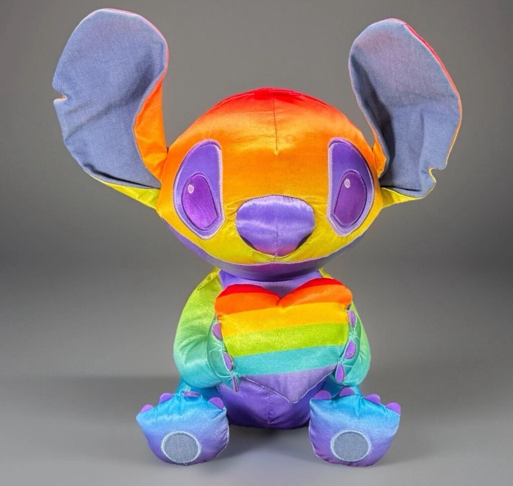 Disney Pride Collection Stitch With Heart rainbow