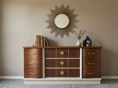 ️Refinished Vintage Mid-Century Modern Dresser