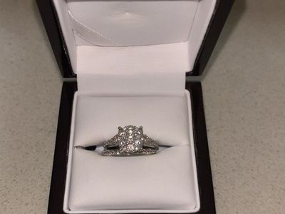 Engagement/Wedding Ring and Band Set - Good Condition