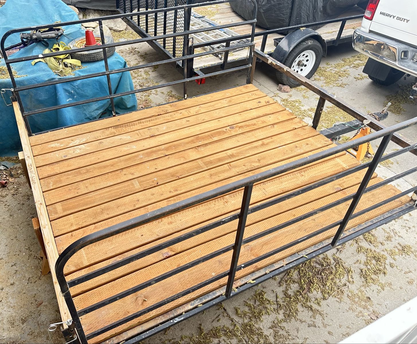 7 x 8 foot ATV Trailer with New Deck, New Wiring