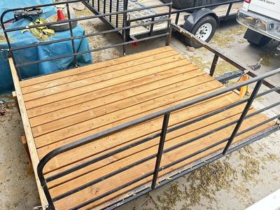 7 x 8 foot ATV Trailer with New Deck, New Wiring