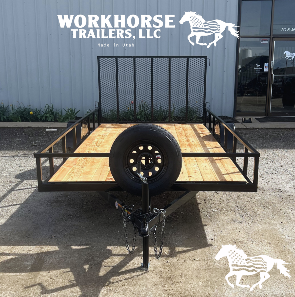 7x14' Workhorse Trailer - Base Model *SPARE TIRE INCLUDED*