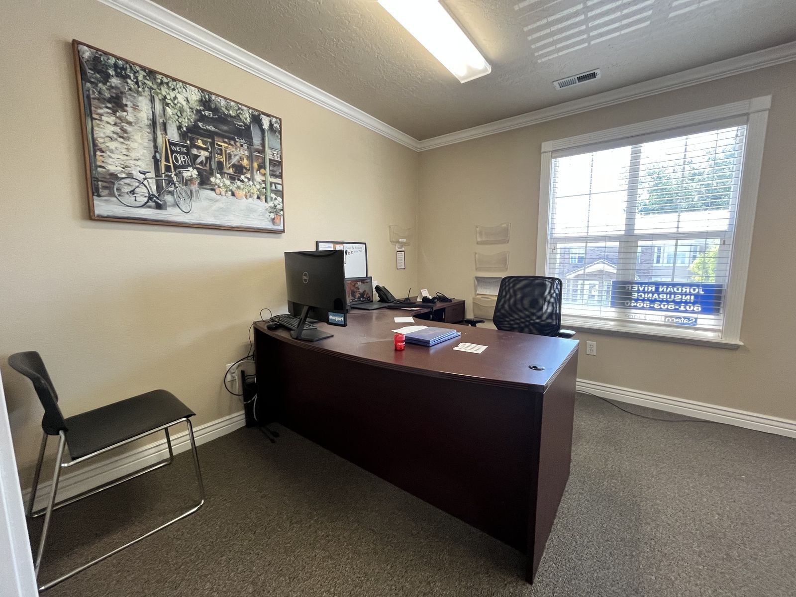Bright, Professional West Jordan Office Suite | 4 Private Offices, Reception & Private Restroom | Utilities Included