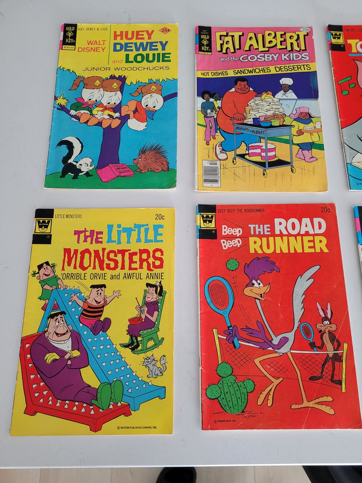 Comic books Gold Key and Whitman from the 1970s