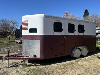 2021 3 horse slant / UTV side by side trailer