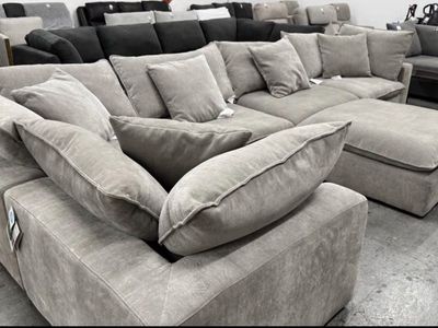 Modular 6pc fabric sectional