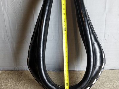 Leather Horse Draft Collar - Heavy Duty Harness Collar with Hardware