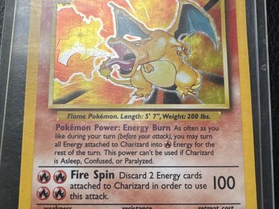 Base Charizard Card Holo