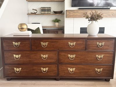 STUNNING High End Vintage Dresser Credenza Drawers